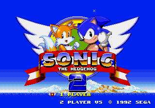Sonic 2 - Christmas Edition Title Screen